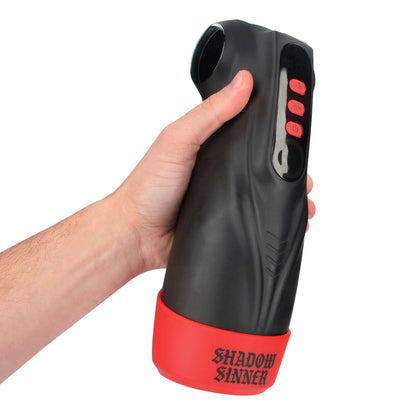 MASTURS Raven - USB Rechargeable Vibrating and Sucking Auto Stroker with Augmented Reality-MAS002BLK