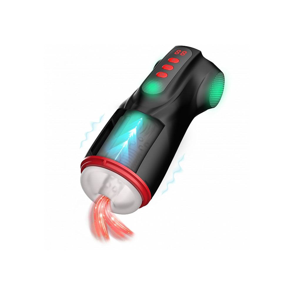 MASTURS Raven - USB Rechargeable Vibrating and Sucking Auto Stroker with Augmented Reality-MAS002BLK