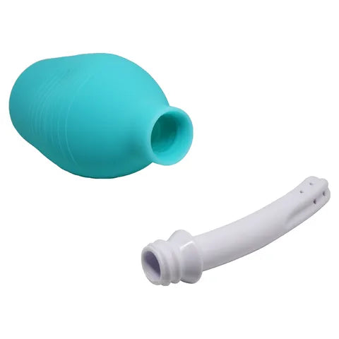 MR PLAY Anal Douche - Aqua/White Unisex Douche - 310 ml Capacity