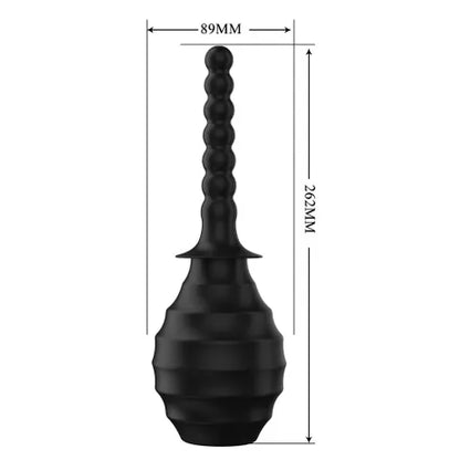 MR PLAY Anal Douche M7 - Black Unisex Douche - 330 ml Capacity