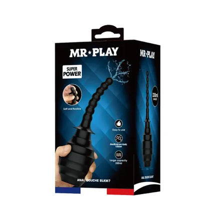 MR PLAY Anal Douche M7 - Black Unisex Douche - 330 ml Capacity