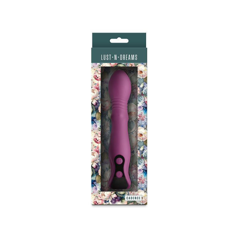 Lust-n-Dreams - Cadence - Blush - Purple 18.2 cm USB Rechargeable Thrusting & Sliding Vibrator-NSN-0245-54