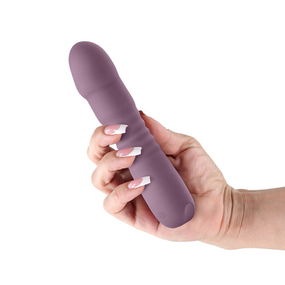 Lust-n-Dreams - Poise - Mauve - Purple 17.3 cm USB Rechargeable Thrusting Vibrator-NSN-0245-75