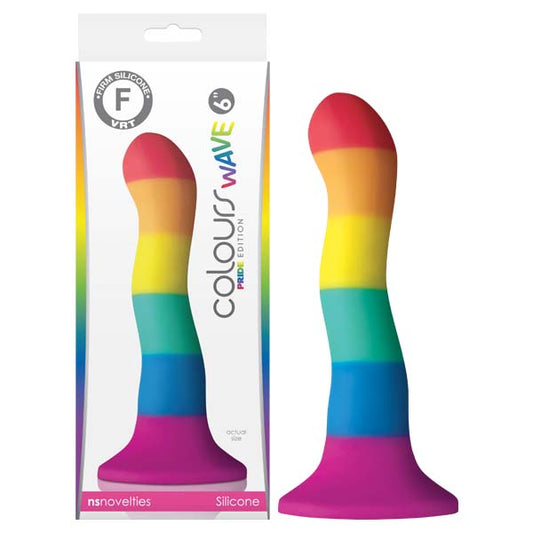 Colours Pride Edition - 6 Wave - Rainbow 15.2 cm Dong - NSN-0408-07