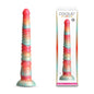 Colours Stacked - 12 Dildo - Red/Gold - Red/Gold 30.6 cm Fantasy Dildo-NSN-0412-21