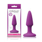 Colours Pleasures - Purple Mini Butt Plug-NSN-0413-15