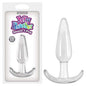 Jelly Rancher Smooth T-Plug - Clear 11 cm (4.3) Butt Plug-NSN-0451-11