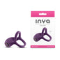 INYA Valiant - Berry - Purple USB Rechargeable Vibrating Cock Ring-NSN-0561-16