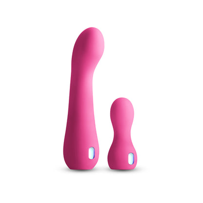 INYA Couplet - Pink - Pink USB Rechargeable Vibrators - Set of 2 Sizes-NSN-0561-34