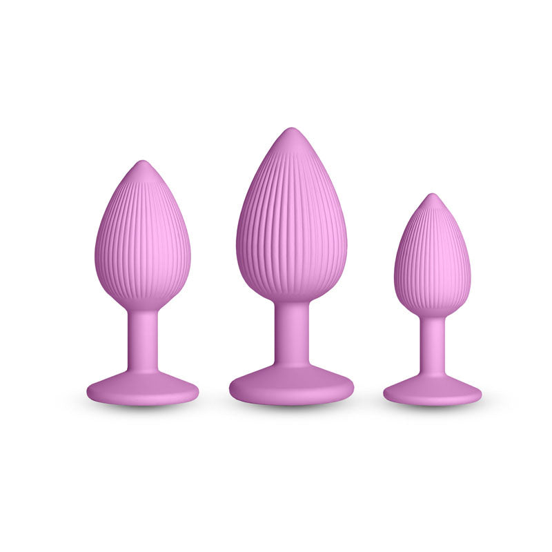 INYA Triple Ace Kit - Blush - Pink Butt Plugs - Set of 3 Sizes-NSN-0562-04