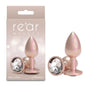 Rear Assets Iridescent - Small - Champagne - Iridescent Champagne 7.1 cm Small Butt Plug-NSN-0968-06