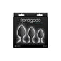 Renegade Triple Ace Kit - Black - Black Butt Plugs - Set of 3 Sizes-NSN-1105-80