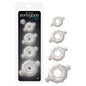 Renegade Vitality Rings - Clear Cock Rings - Set of 4 Sizes-NSN-1116-61