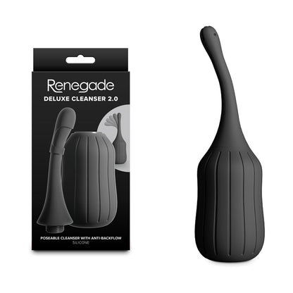 Renegade Deluxe Cleanser 2.0 - Black - Black Unisex Douche - NSN-1130-43