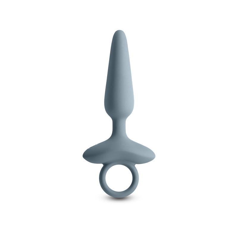 Renegade Maverick - Grey - Grey 15 cm USB Rechargeable Vibrating Butt Plug-NSN-1132-49
