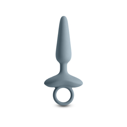 Renegade Maverick - Grey - Grey 15 cm USB Rechargeable Vibrating Butt Plug-NSN-1132-49
