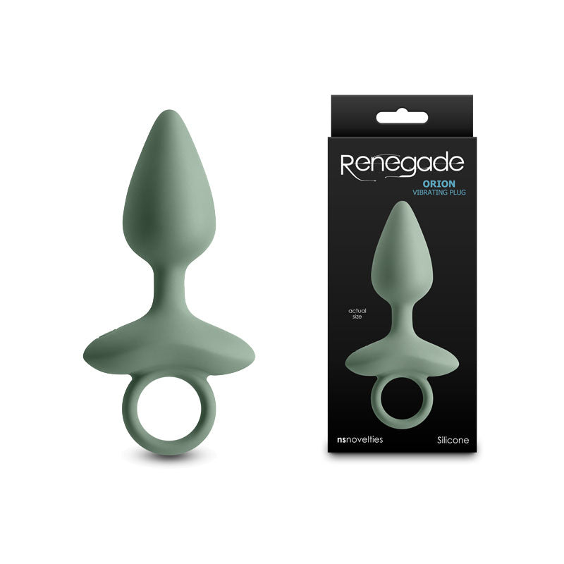 Renegade Orion - Sage - Green 13 cm USB Rechargeable Vibrating Butt Plug-NSN-1132-58