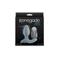Renegade Summit - Grey - Grey 10.2 cm USB Rechargeable Vibrating Butt Plug with Remote-NSN-1132-79