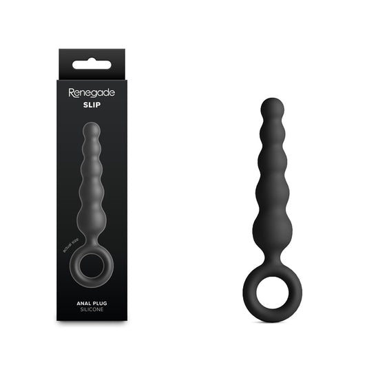 Renegade Slip - Black - Black 12.7 cm Anal Plug - NSN-1166-13