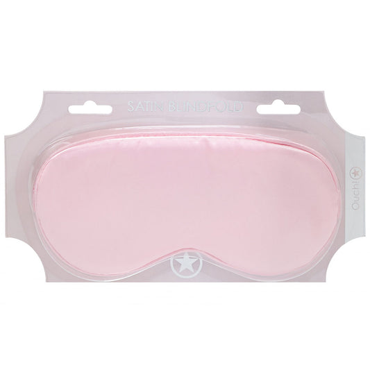 OUCH! Satin Mask - Powder Pink - Powder Pink Eye Mask - OU1060PPNK