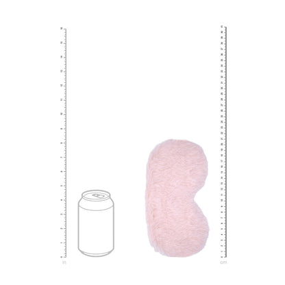 OUCH! Fluffy Mask - Powder Pink - Pink Fluffy Eye Mask - OU1062PPNK