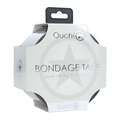 OUCH! PVC Non-Stick Tape - Silver - Silver Bondage Tape - 20 metre Length - OU1063SIL