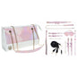 OUCH! Paris Collection - Kit with Bag - Pink Bondage Set with Bag - 8 Piece Kit-OU988PNK