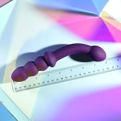 Playboy Pleasure THE SEEKER - Purple 20.3 cm USB Rechargeable Double Ended Vibrator - PB-RS-3236-2