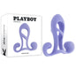 Playboy Pleasure FANTASY CAGE - Purple USB Rechargeable Vibrating Penis Sleeve-PB-RS-6824-2