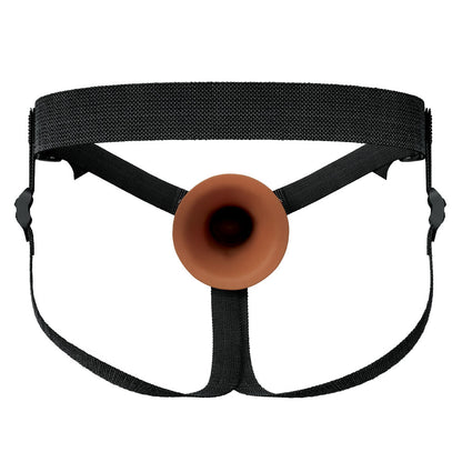 FX Elite 8 Silicone Hollow Strap-On - Tan - Tan 20 cm Hollow Strap-On-PD4160-29