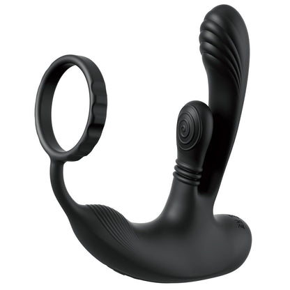 Anal Fantasy Elite Ass-Gasm intiMotion - Black USB Rechargeable Quad Motor Prostate Massager with Remote - PD4798-23