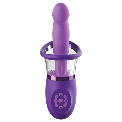 Fantasy For Her Ultimate Pleasure Pro Plus - Purple USB Rechargeable Sucking Licking & Flicking Vibrator-PD4970-12