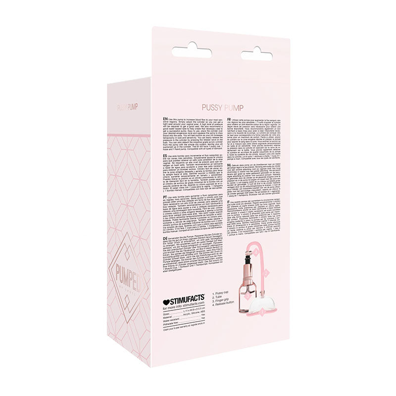 Pumped Pussy Pump - Rose Pink Vagina Pump-PMP026ROS