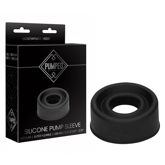 Pumped Silicone Pump Sleeve - Black Medium Sized Pump Sleeve-PMP027BLK