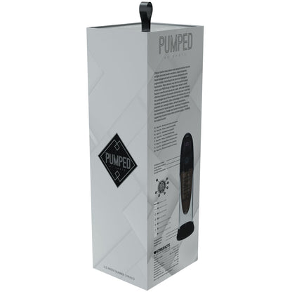 PUMPED Aqua-Pro Auto Pump - Black - Black/Clear USB Rechargeable AI-Enabled Submersible Auto Penis Pump-PMP053BLK
