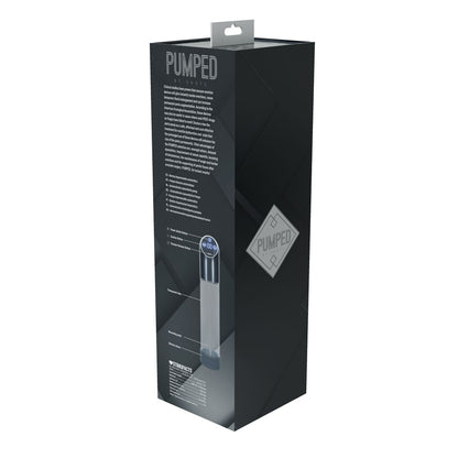 PUMPED Automatic Waterproof Pump - Gun Metal - Gunmetal/Clear USB Rechargeable Automatic Penis Pump-PMP056GUN
