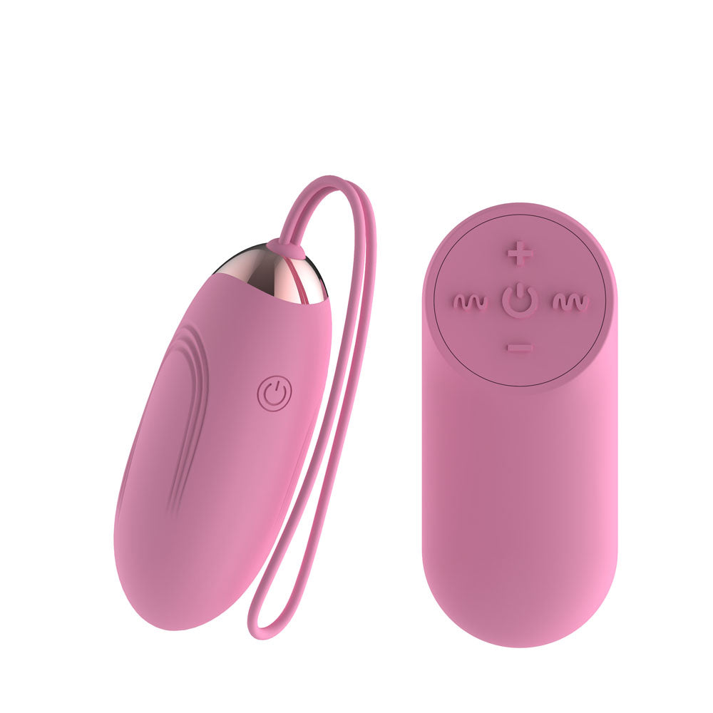 Passion Play Silicone Vibrating Egg - Small - Pink USB Rechargeable Vibrating Egg with Wireless Remote - PP0050