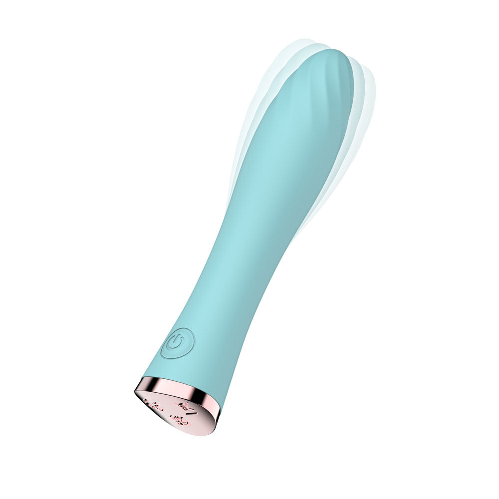 Passion Play Ultra Power Silicone Vibrating Bullet - Blue - Blue 12.9 cm USB Rechargeable Vibrating Bullet - PP0102-1