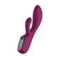 Passion Play Rabbit Vibrator with LED Screen - Purple 19.2 cm USB Rechargeable Rabbit Vibrator - PP0179