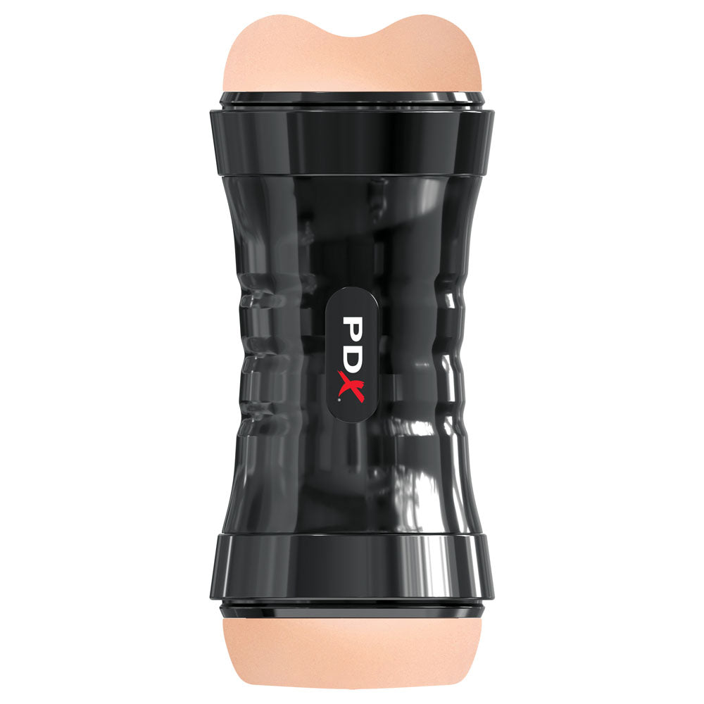PDX Wet Pussies Super Flip-A-Pussy Over - Light - Flesh Dual Ended Stroker (Vagina & Ass)-RD446-21
