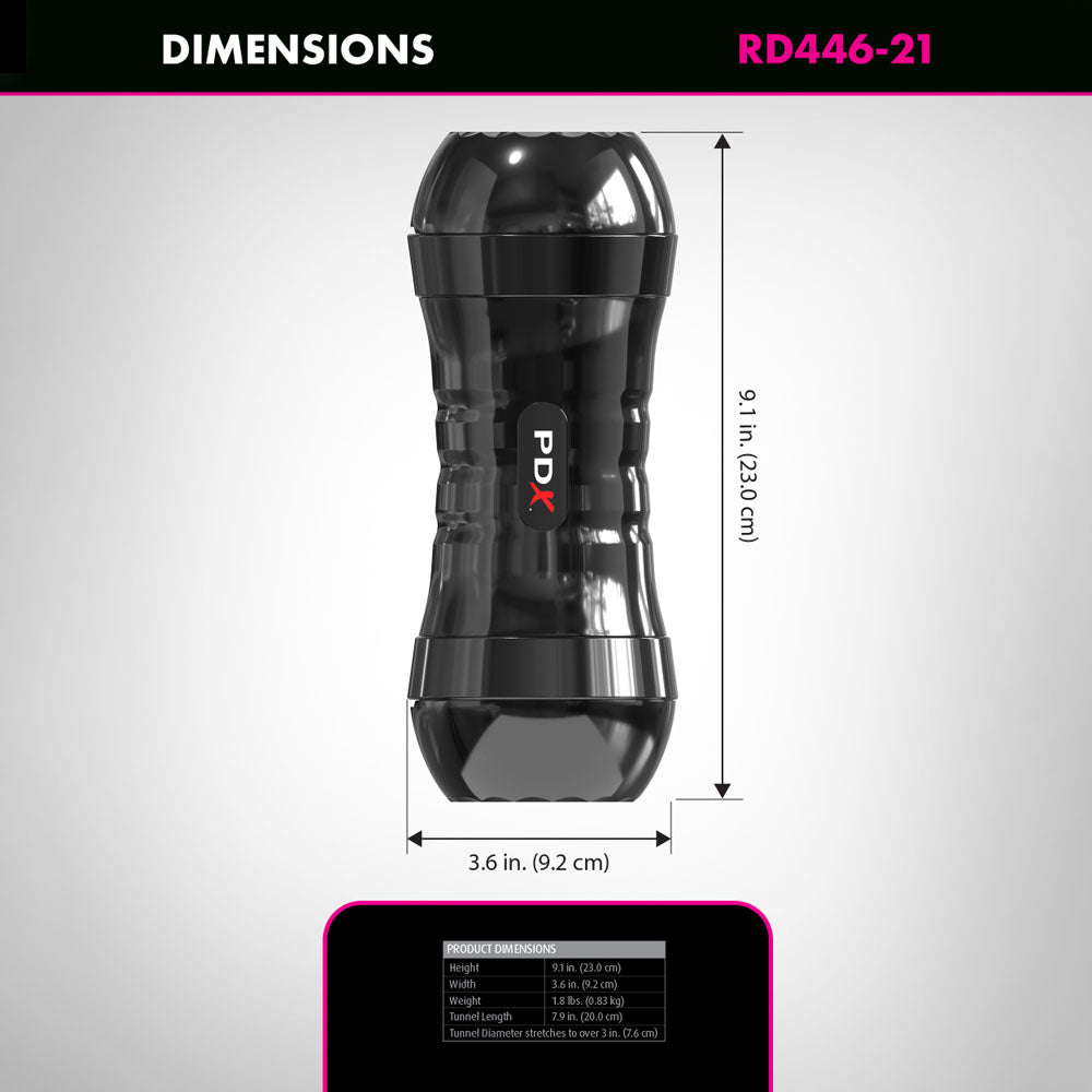 PDX Wet Pussies Super Flip-A-Pussy Over - Light - Flesh Dual Ended Stroker (Vagina & Ass)-RD446-21