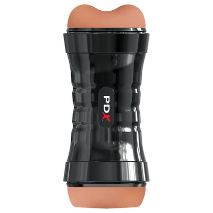 PDX Wet Pussies Super Flip-A-Pussy Over - Brown - Brown Dual Ended Stroker (Vagina & Ass)-RD446-29