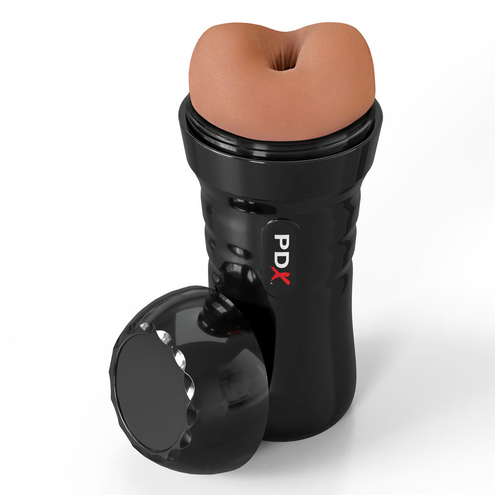 PDX Wet Bussies Super Bangin Butt - Brown - Brown Anal Stroker-RD447-29