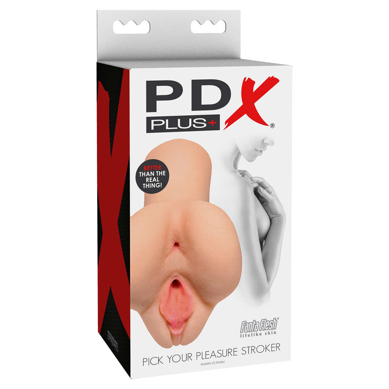 PDX PLUS Pick Your Pleasure Stroker - Flesh Vagina Stroker-RD608-21