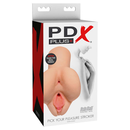 PDX PLUS Pick Your Pleasure Stroker - Flesh Vagina Stroker-RD608-21