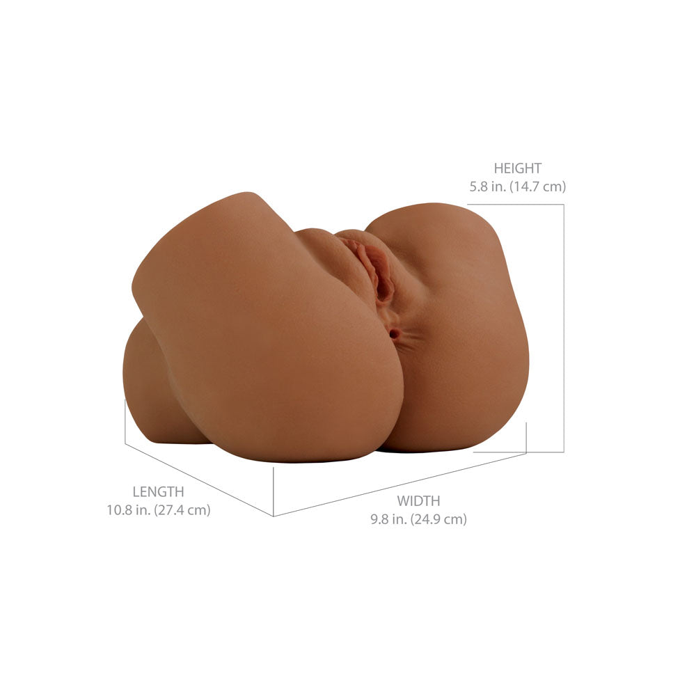 PDX Elite Back That Ass Up - Brown - Brown USB Rechargeable Auto Mega Masturbator-RD631-29