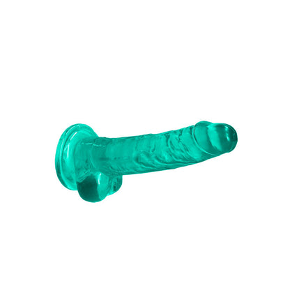 REALROCK 7 Realistic Dildo With Balls - Turquoise 17.8 cm Dong