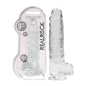 RealRock 9 Realistic Dildo With Balls - Clear 22.9 cm Dong-REA093TRA