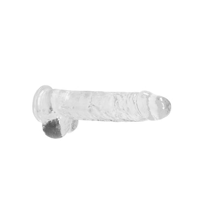 RealRock 9 Realistic Dildo With Balls - Clear 22.9 cm Dong-REA093TRA