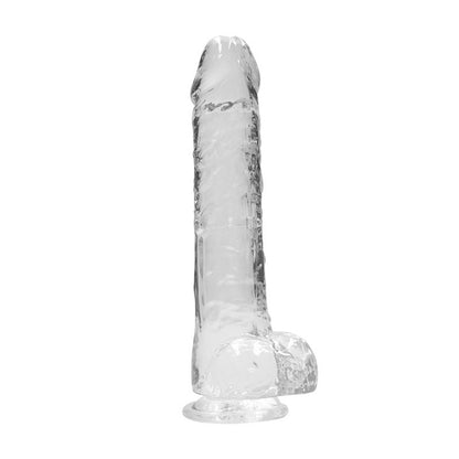 RealRock 9 Realistic Dildo With Balls - Clear 22.9 cm Dong-REA093TRA